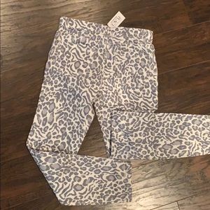 Girl’s Leopard Print Woven Jeggings